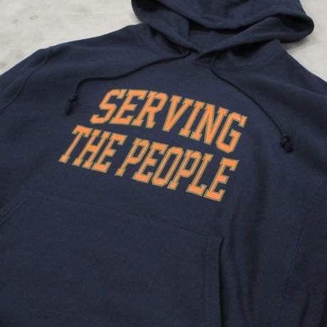 SERVING THE PEOPLE / COLLEGIATE HOODIE / NAVY