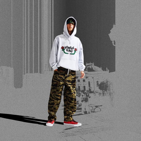 HOMBRE NINO / DOUBLE KNEE PANTS / NAVY