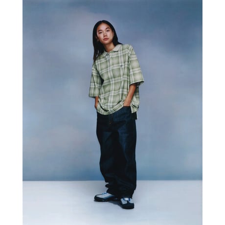 BoTT / PLAID S/S POLO SHIRT / GREEN