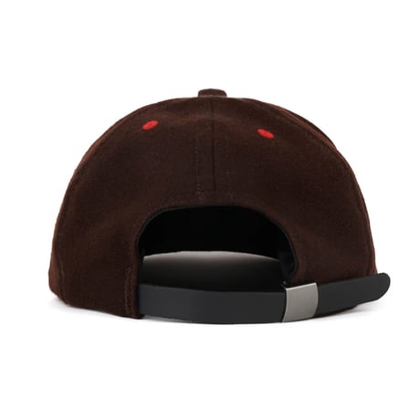 BRAIN DEAD / FLANNEL CLASSIC LOGOHEAD 6 PANEL HAT / BROWN