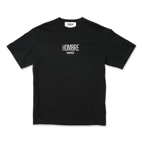 HOMBRE NINO / S/S PRINT TEE (LOGO) / BLACK