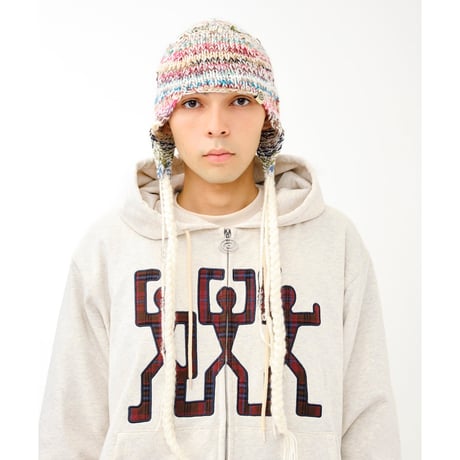 SOL soonerorlater / HAND-KNITTED FLIGHT CAP / BROWN