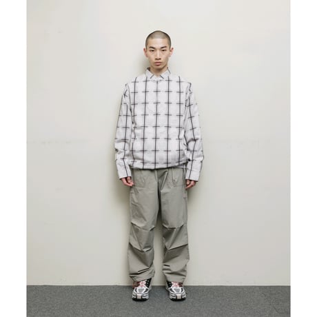 BAL / COTTON WEATHER WIDE MOUNTAIN PANT / KHAKI GRAY