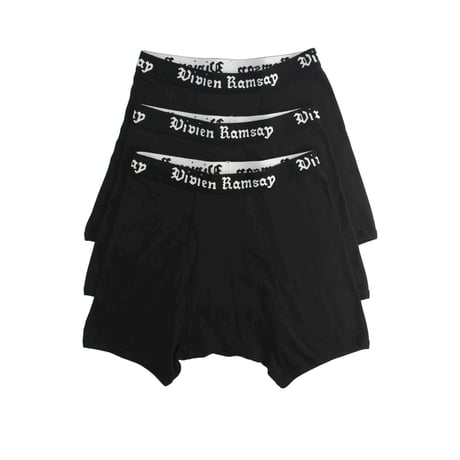 VIVIEN RAMSAY / BOXER BLIEF (3 PACK) / BLACK