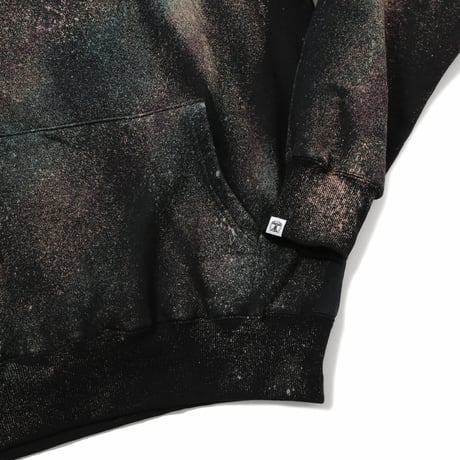 HOMBRE NINO / TIE DYE HOODED PULL OVER / PURPLE BLACK