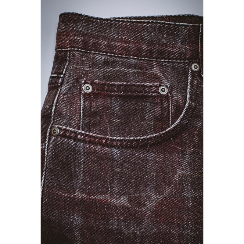 FUCKING AWESOME / MILLER PLAID DENIM SHORT / RE