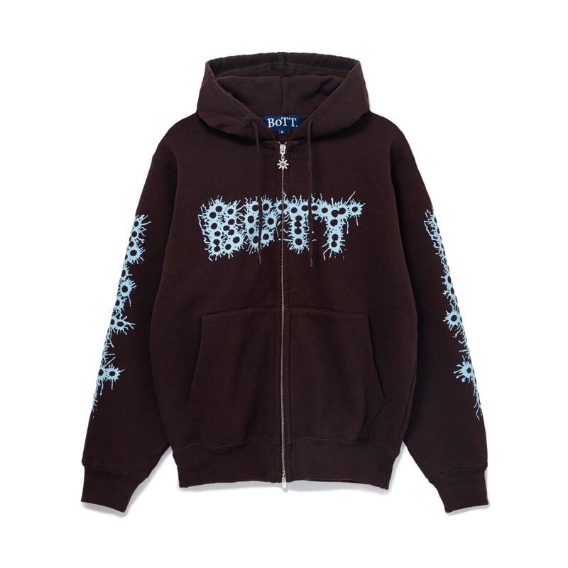 BoTT / BANG! LOGO ZIP HOODIE / BROWN | Sophomore