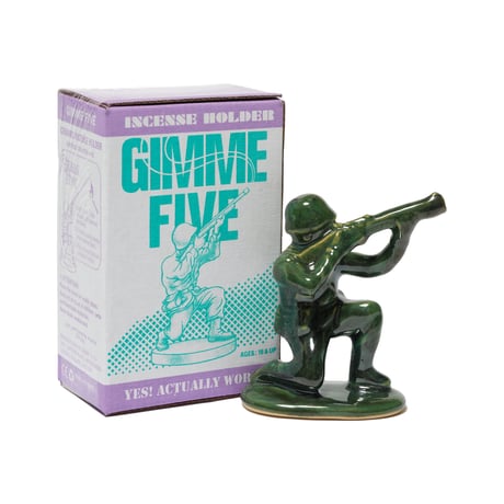 GIMME FIVE / SOLDIER INCENSE HOLDER / GREEN