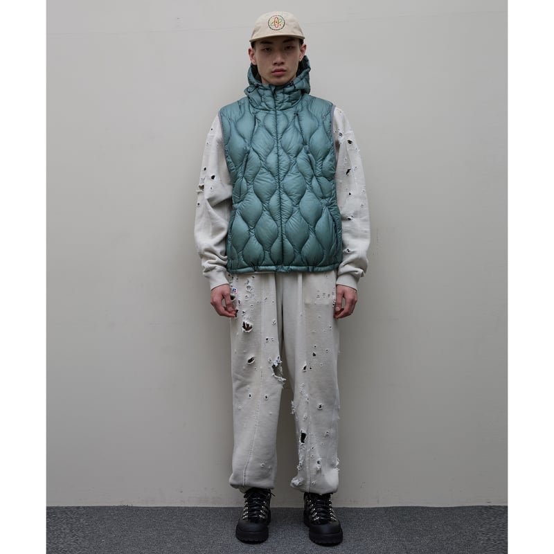 【BAL×TAION】DOWN JACKET　Blue Gray/size2 BAL / x TAION REMOVABLE SLEEVE DOWN JACKET / BL