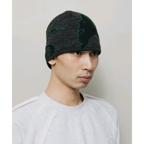 BAL / JACQUARD SOFT BEANIE HAT / BLACK