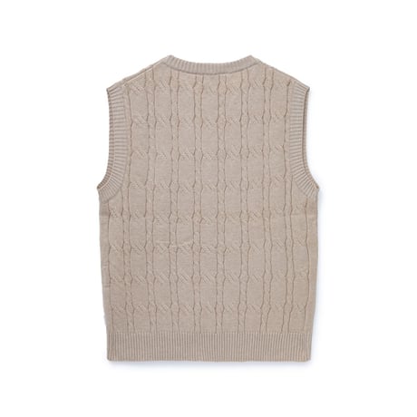 SPECIAL GUEST K.K. / SG CABLE KNIT VEST / BEIGE