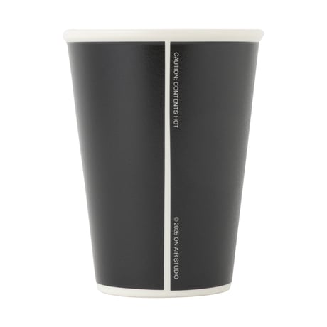 ON-AIR / ON AIR BASIC LOGO COFFEE CUP / BLACK