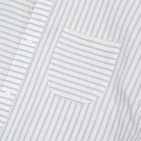NOROLL / NORMAL SHIRT STRIPE S/S / BLUE