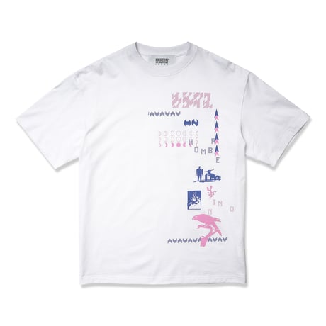 HOMBRE NINO / S/S PRINT TEE (CREATURE) / WHITE