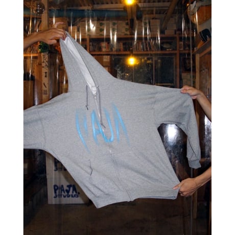 PAJA STUDIO / MATION LOGO ZIP-UP HOODIE / HEATHER GRAY
