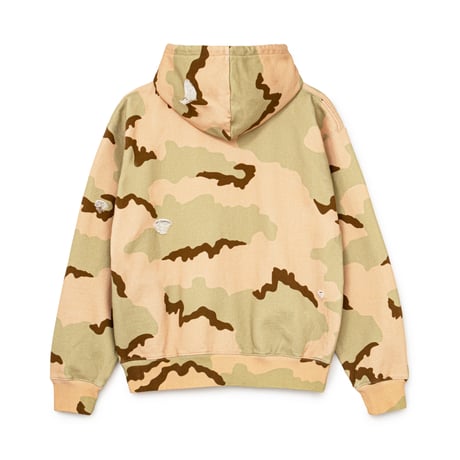 BoTT / HEN-LEY NECK CAMO HOODIE / DESERT