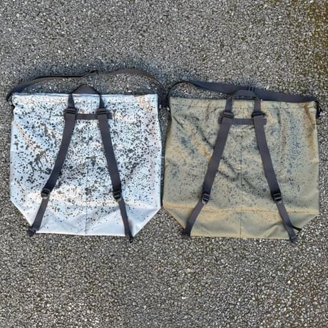 ZEPTEPI & Co. / DRIL BAG / LARGE / RAINDROPS / GRAY