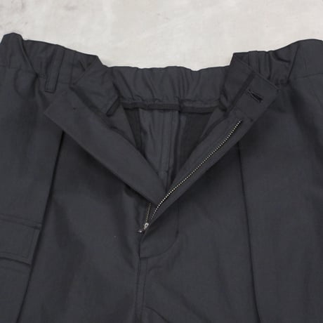 tone / COTTON NYLON GARDEN SHORTS / BLACK