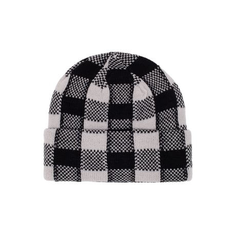 HOCKEY / HOCKEY PLAID BEANIE / GREY
