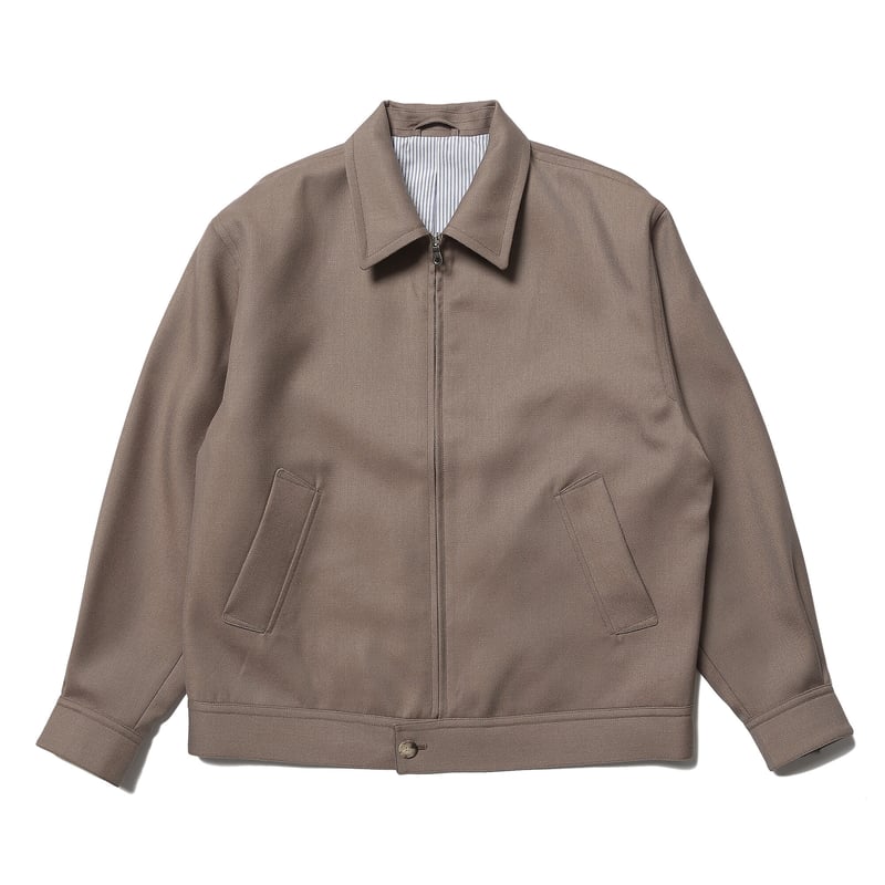 tone / CAVALRY TWILL ZIP UP BLOUSON / CINNAMON 