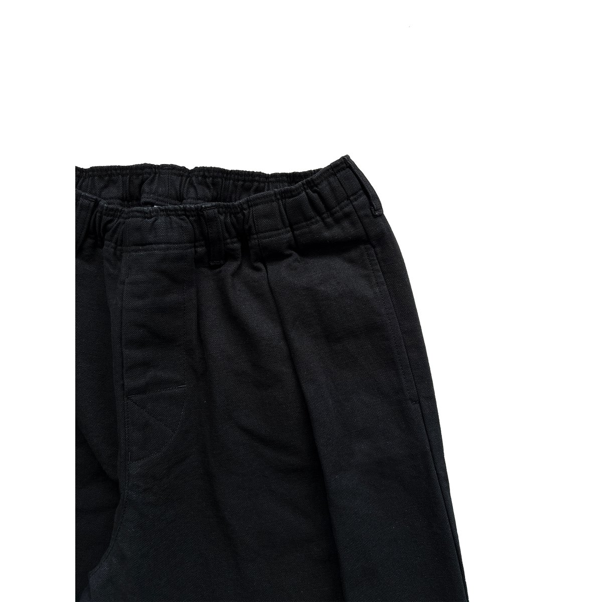 COMFORTABLE REASON / DUCK DAILY SLACKS / BLACK COMFORTABLE REASON / DUCK DAILY SLACKS / BLACK