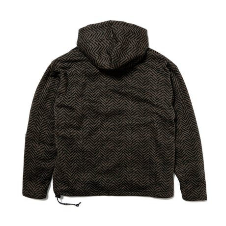 HOMBRE NINO / FLEECE HOODED PULL OVER / BROWN