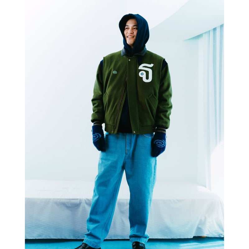 ジャケット・アウター sol soonerorlater SOL soonerorlater / VARSITY JACKET / BROWN | So