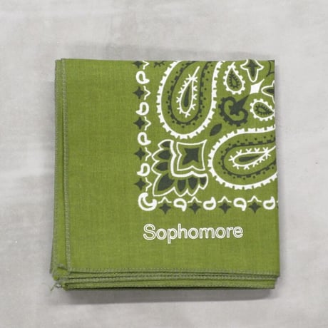 Sophomore / LOGO BANDANA / KHAKI