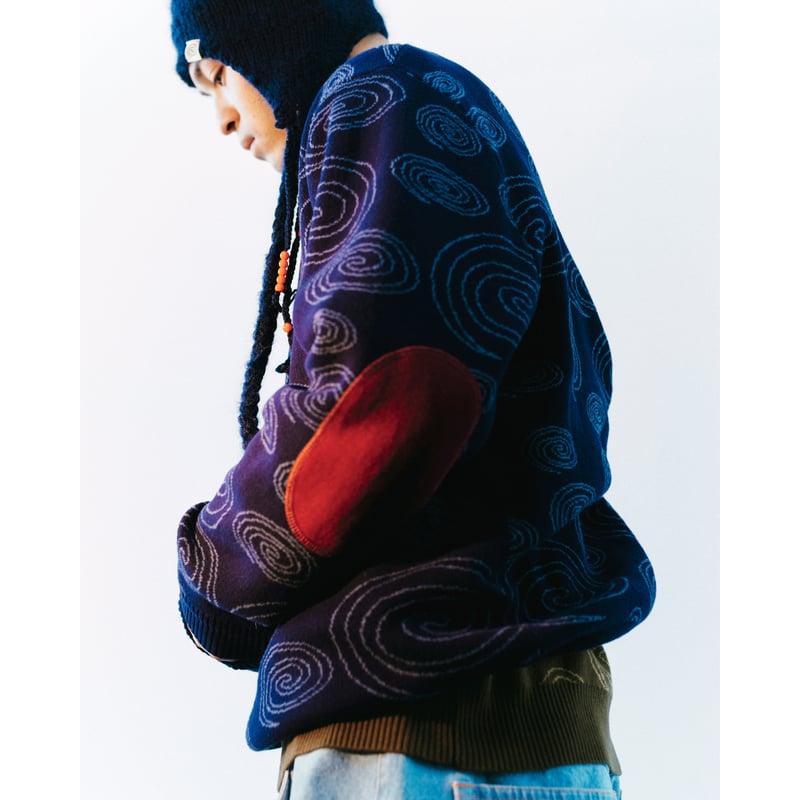 帽子 SOL soonerorlaterHAND-KNITTED FLIGHT CAP SOL / soonerorlater Hand-knitted Flight Cap ソル/スーナーオア
