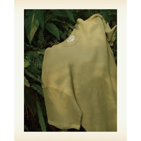 tone / SUPIMA RIBED CREW NECK SHIRT / CHACOAL