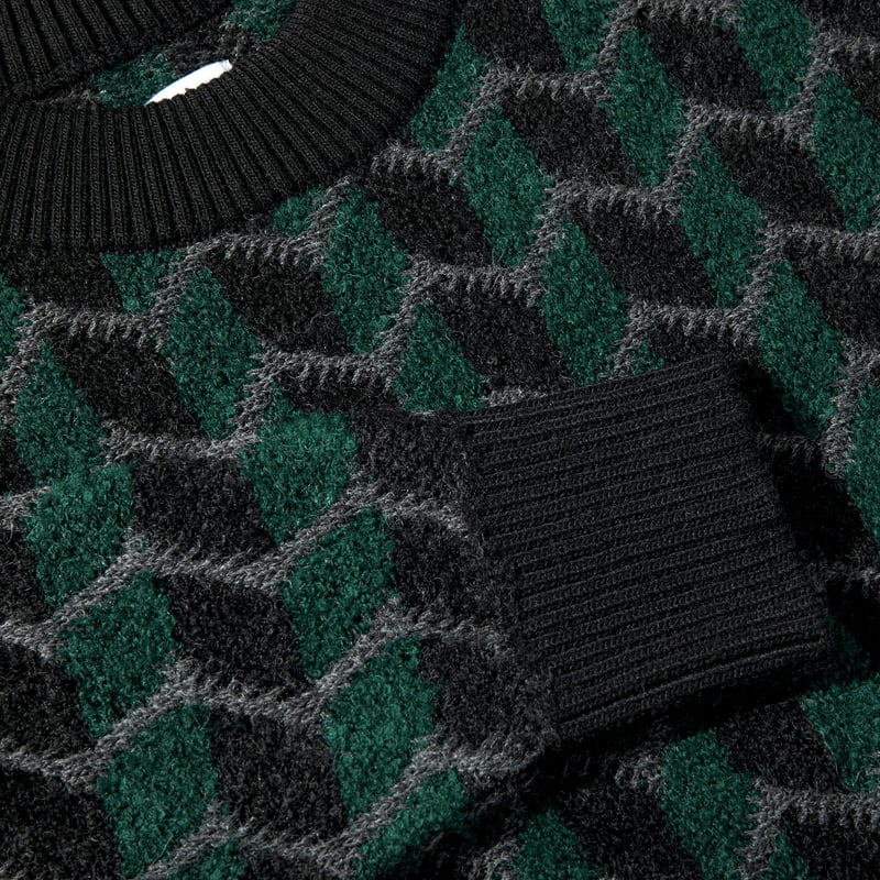 POLAR SKATE CO. / ZIG ZAG KNIT SWEATER / BLACK POLAR SKATE CO. / ZIG ZAG KNIT SWEATER / BLACK