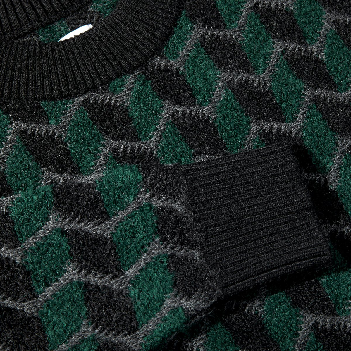POLAR SKATE CO. / ZIG ZAG KNIT SWEATER / BLACK POLAR SKATE CO. / ZIG ZAG KNIT SWEATER / BLACK