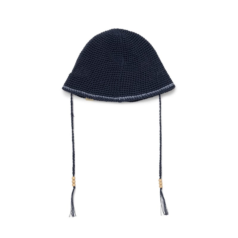 帽子 SOL soonerorlater Hand-knitted Hemp Hat SOL soonerorlater / HAND-KNITTED HEMP HAT / NAV