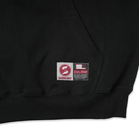 SUBWARE / HOODIE STASH PEACE + TRAINCAR / BLACK