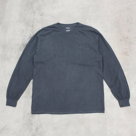 ZEPTEPI & Co. / TRANING L/S TEE GARMENT DYED / INK BLACK