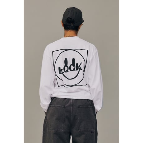 LQQK STUDIO / LQQK SMILEY LOGO POCKET TEE / WHITE