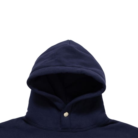 LQQK STUDIO / SIGNATURE SNAP FLEECE HOODIE / COLOR BLACK