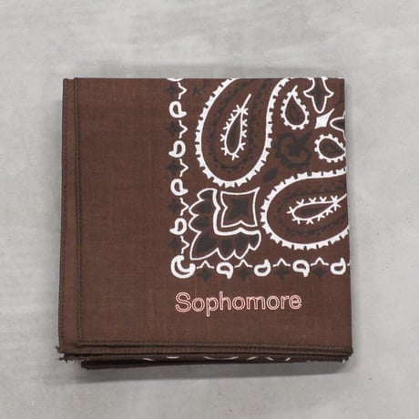 Sophomore / LOGO BANDANA / BROWN