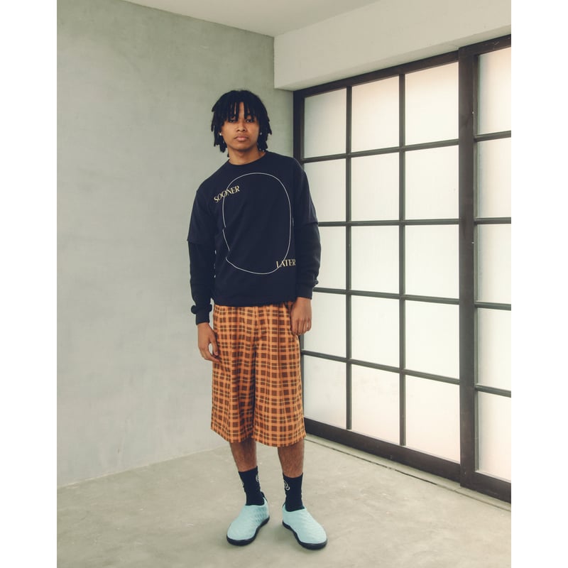 soonerorlater sol circle tee Lサイズ SOL soonerorlater / CIRCLE TEE / NAVY | Sophomore