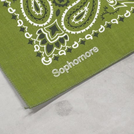 Sophomore / LOGO BANDANA / KHAKI