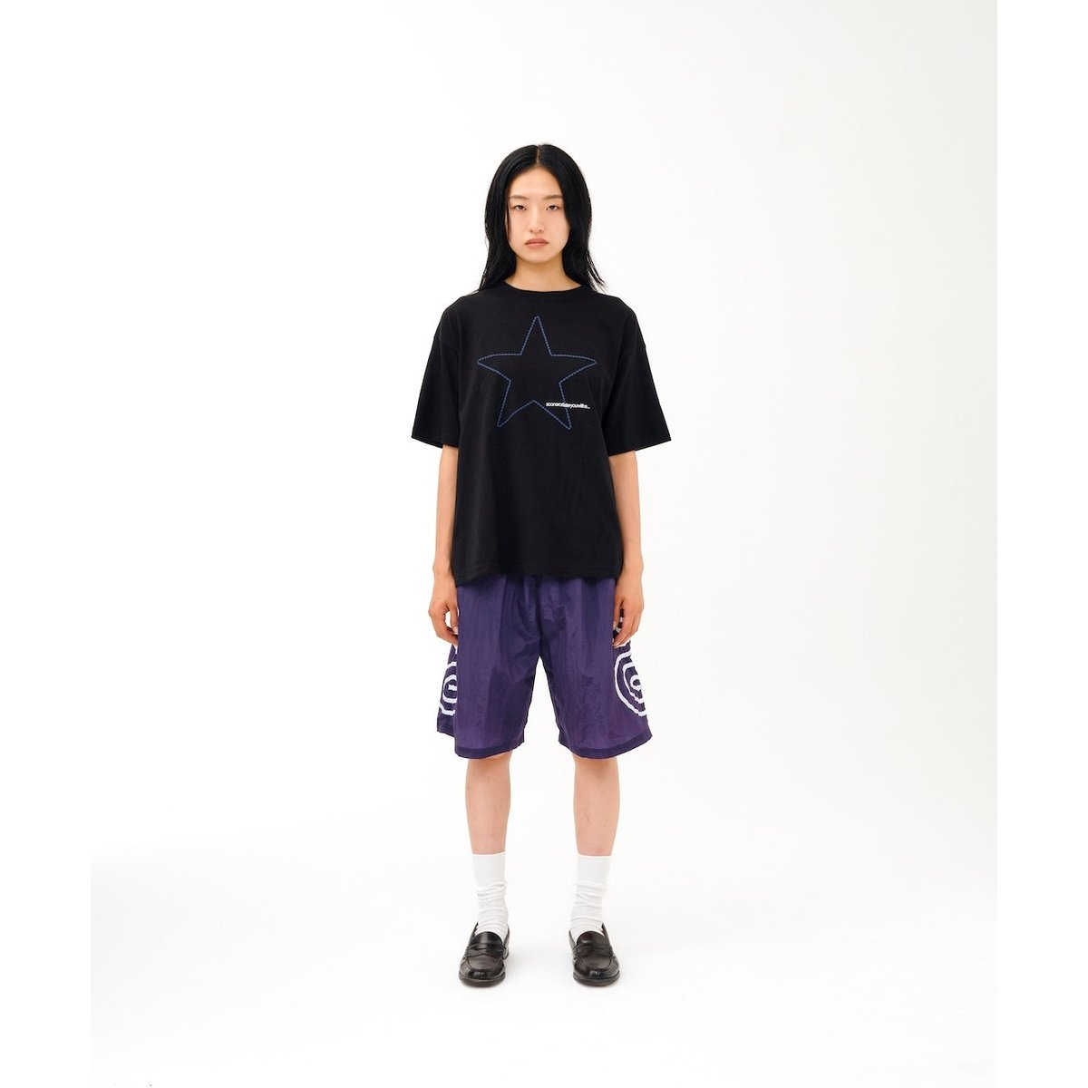26ss SOL soonerorlater STAR TEE Mサイズ SOL soonerorlater / STAR TEE / BLACK | Sophomore