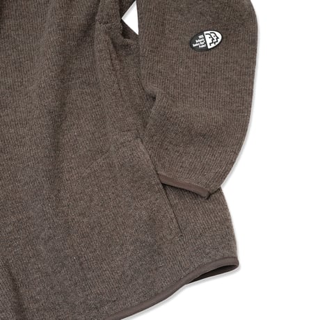 HOMBRE NINO / WOOL STAND COLLAR PULLOVER / BLACK