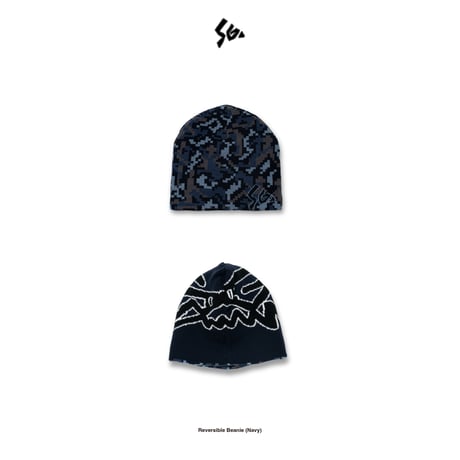 SPECIAL GUEST K.K. / REVERSIBLE BEANIE / NAVY