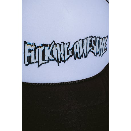 FUCKING AWESOME / SCANNER WARP STAMO TRUCKER HAT / BLACK
