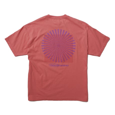 HOMBRE NINO / VINTAGE WASH S/S PRINT TEE / CORAL