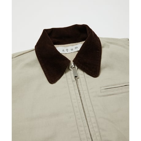 BAL / COTTON CANVAS STEALTH POCKET WORK JACKET / ECRU