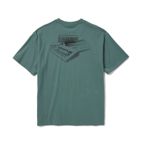 SARCASTIC / I LOVE DRUM MACHINES SHORT SLEEVE TEE / B.GREEN