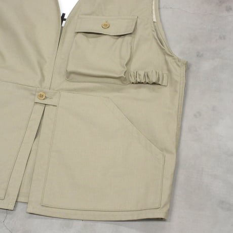 tone / MINIMAL WORK VEST / BEIGE