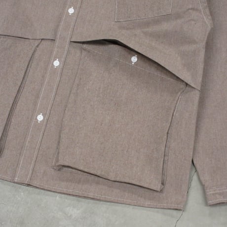 NOROLL / HWR WOOL WEATHER SHIRT / BEIGE