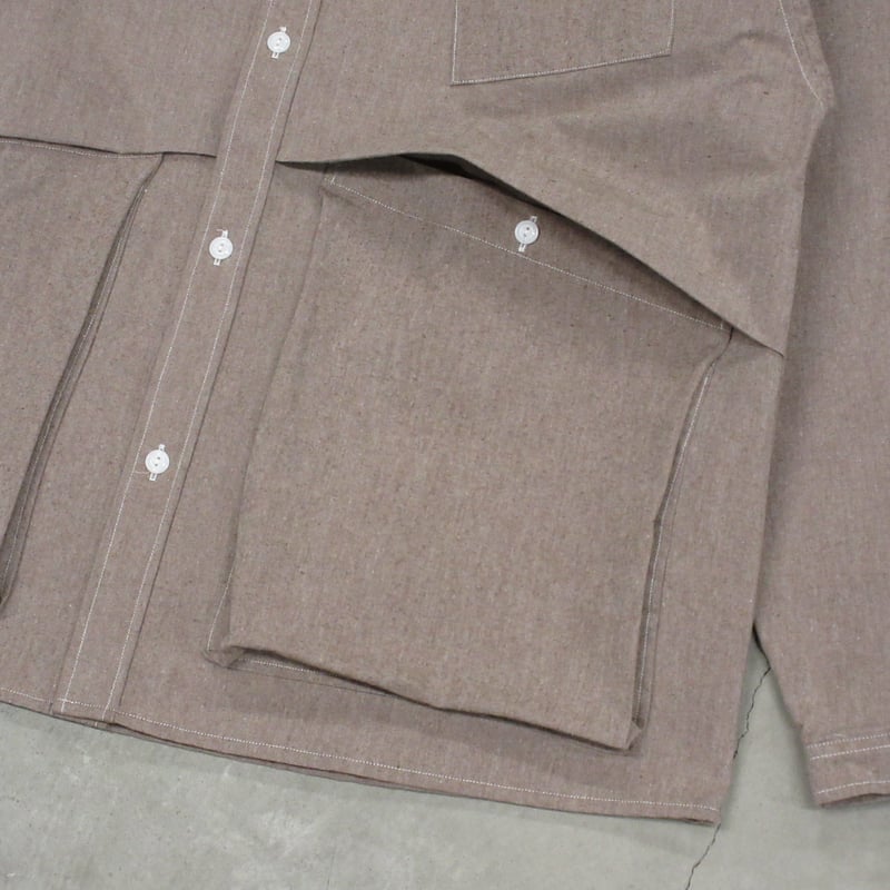 NOROLL / HWR WOOL WEATHER SHIRT / BEIGE | Sopho